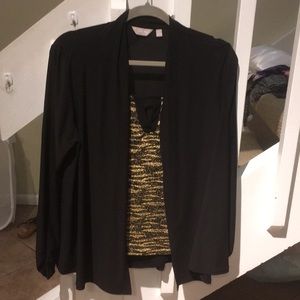 Coral Bay top black and gold